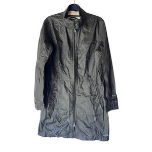 Eddie Bauer Weatheredge Plus Rain Coat Women's Full‎ Zip Trench Coat